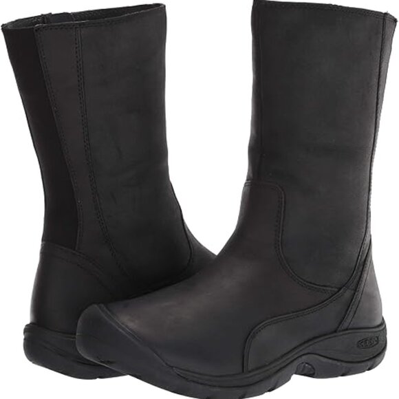 KEEN Leather Women's Presidio 2 Mid Calf Leather Boot - Black - Size 40/9.5 - Picture 1 of 7